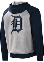 Detroit Tigers Mens Grey SCRIMMAGE Long Sleeve Zip