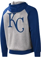 Kansas City Royals Mens Grey SCRIMMAGE Long Sleeve Zip