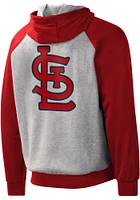 St Louis Cardinals Mens Grey SCRIMMAGE Long Sleeve Zip