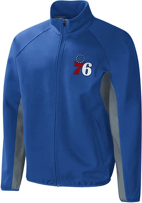 Philadelphia 76ers Mens Blue HOME TEAM Light Weight Jacket