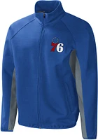 Philadelphia 76ers Mens Blue HOME TEAM Light Weight Jacket