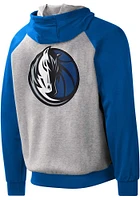 Dallas Mavericks Mens Grey SCRIMMAGE Long Sleeve Zip