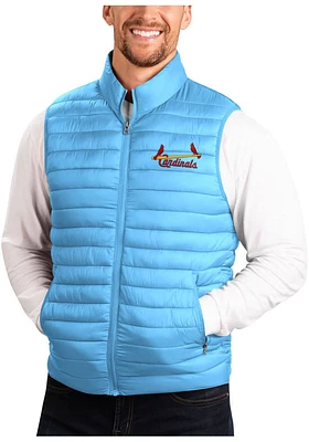 St Louis Cardinals Mens Light Blue Turning Point Sleeveless Jacket