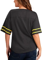 Pittsburgh Steelers Womens Black Extra Point Short Sleeve T-Shirt