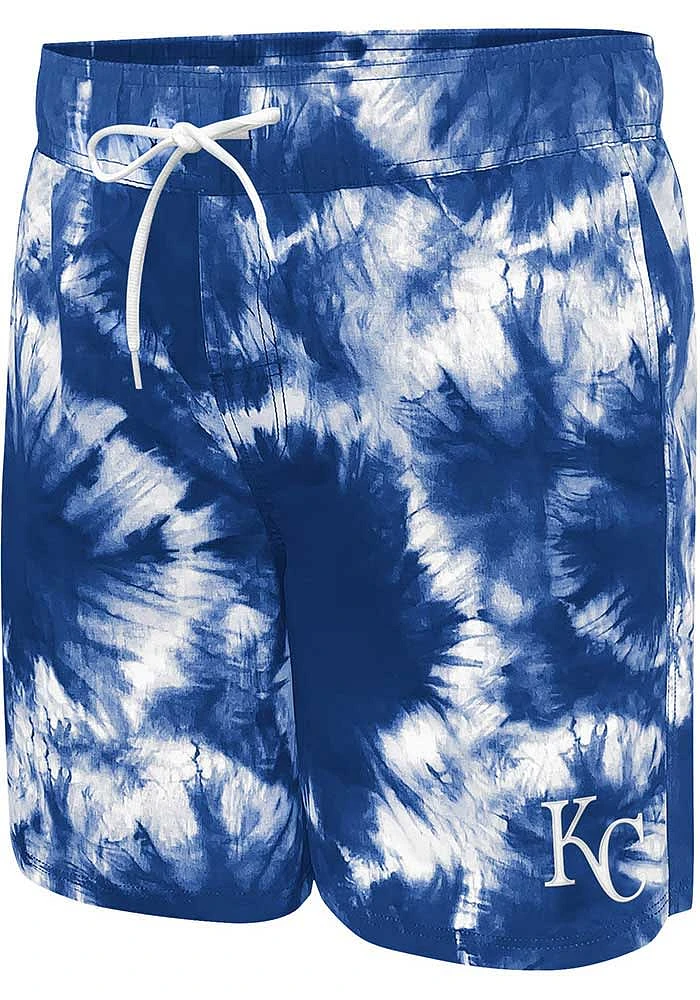 Kansas City Royals Mens Blue Splash Volley Swim Trunks