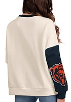 Chicago Bears Womens White Interception Crew Sweatshirt