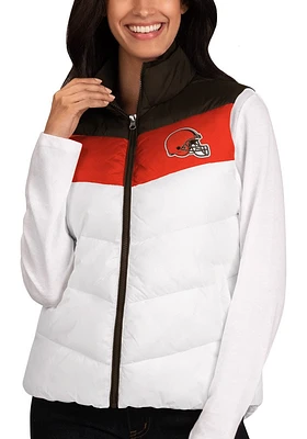 Cleveland Browns Womens White Championship Vest