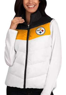 Pittsburgh Steelers Womens White Championship Vest