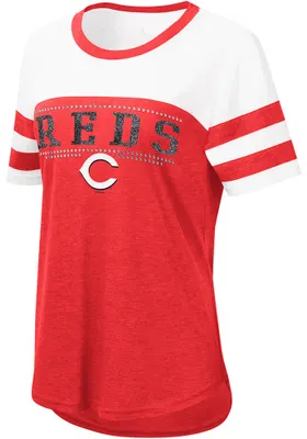 Cincinnati Reds Womens Red Setter Short Sleeve T-Shirt