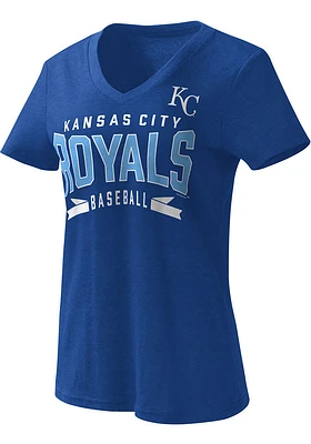 Kansas City Royals Womens Blue Team Vision Short Sleeve T-Shirt