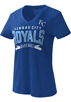 Kansas City Royals Womens Blue Team Vision Short Sleeve T-Shirt