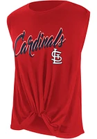 St Louis Cardinals Womens Red Showdown Tank Top