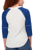 St Louis Blues Womens White Rebel LS Tee