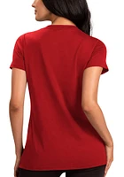 Chicago Blackhawks Womens Red Record Setter Short Sleeve T-Shirt