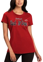 Detroit Red Wings Womens Record Setter Short Sleeve T-Shirt