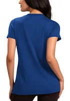 Chicago Cubs Womens Blue Record Setter Short Sleeve T-Shirt