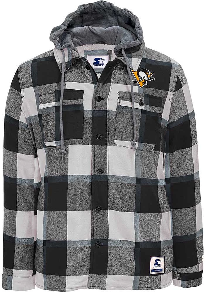 Starter Pittsburgh Penguins Mens Black Big Joe Medium Weight Jacket