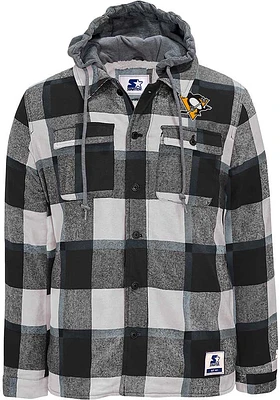 Starter Pittsburgh Penguins Mens Black Big Joe Medium Weight Jacket