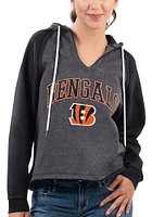 Cincinnati Bengals Womens Black Hat Trick Hooded Sweatshirt