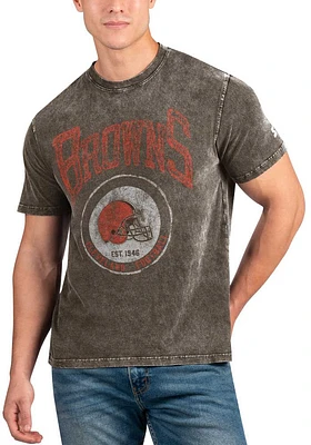 Starter Cleveland Browns Brown Overtime Short Sleeve Fashion T Shirt