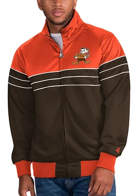 Starter Cleveland Browns Mens Brown Prime Time Track Jacket