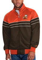 Starter Cleveland Browns Mens Brown Prime Time Track Jacket