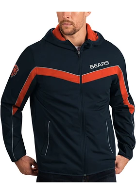 Chicago Bears Mens Navy Blue Touchdown Light Weight Jacket