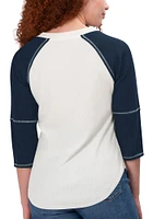 Dallas Cowboys Womens Oatmeal Rebel LS Tee