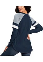 Dallas Cowboys Womens Navy Blue Play Action LS Tee