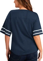 Dallas Cowboys Womens Navy Blue Extra Point Short Sleeve T-Shirt