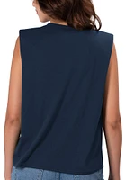Dallas Cowboys Womens Navy Blue Field Goal Tank Top