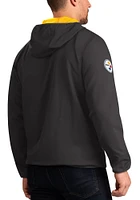 Pittsburgh Steelers Mens Black Touchdown Light Weight Jacket