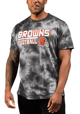MSX by Michael Strahan Cleveland Browns Black RECOVERY Short Sleeve Fashion T Shirt