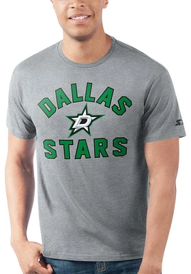 Starter Dallas Stars Grey Logo Prime Time Short Sleeve T Shirt
