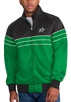 Starter Dallas Stars Mens Green The Prime Time Track Jacket