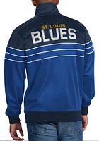 Starter St Louis Blues Mens Blue The Prime Time Track Jacket
