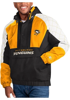 Starter Pittsburgh Penguins Mens Black The Body Check Pullover Jackets