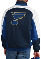 Starter St Louis Blues Mens Blue The Body Check Pullover Jackets
