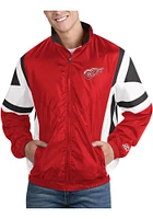Starter Detroit Red Wings Mens The Kick Off Light Weight Jacket