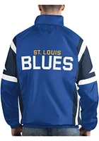 Starter St Louis Blues Mens Blue The Kick Off Light Weight Jacket