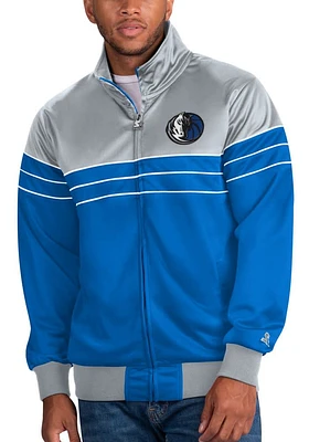 Starter Dallas Mavericks Mens Blue The Prime Time Track Jacket