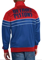 Starter Detroit Pistons Mens Blue The Prime Time Track Jacket