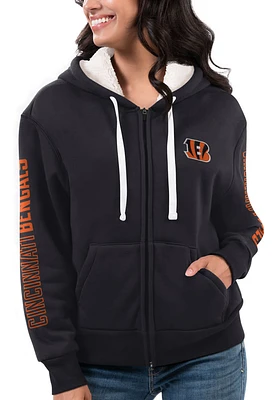 Cincinnati Bengals Womens Black Goalkeeper Long Sleeve Full Zip Jacket