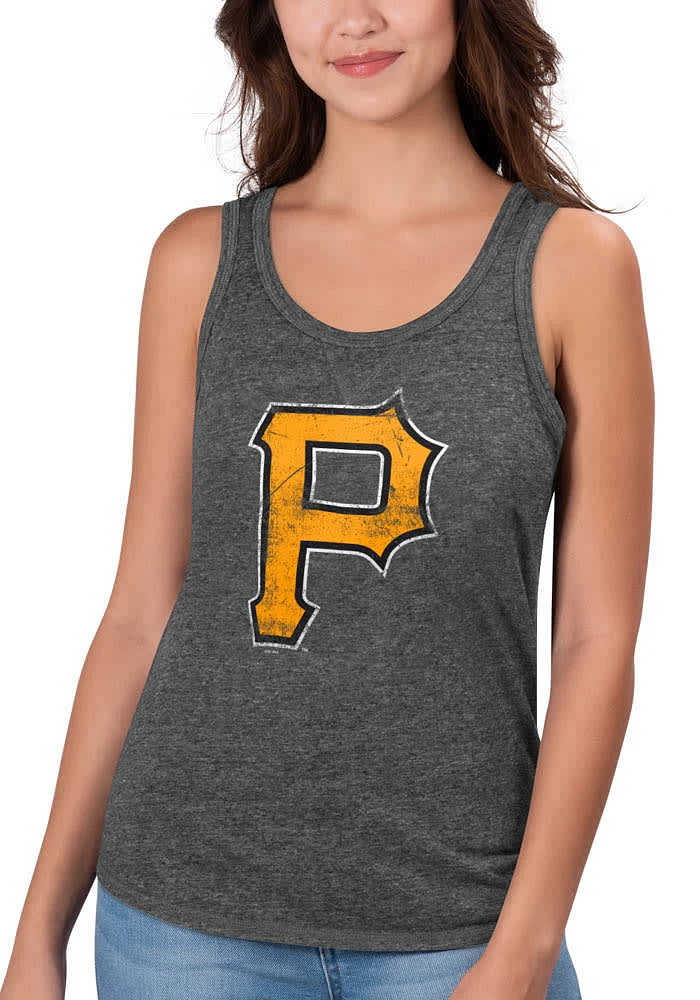 Pittsburgh Pirates Womens Black Playoff Edition Tank Top