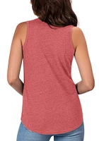 St Louis Cardinals Womens Red Playoff Style Tank Top