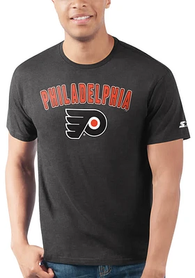 Starter Philadelphia Flyers Black ARCH NAME Short Sleeve T Shirt