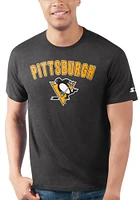 Starter Pittsburgh Penguins Black ARCH NAME Short Sleeve T Shirt