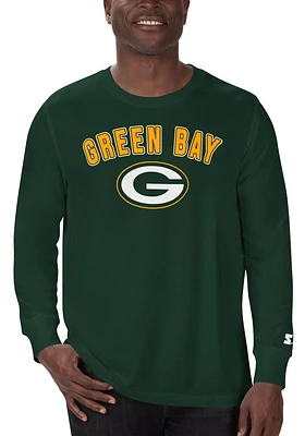 Starter Green Bay Packers ARCH NAME Long Sleeve T Shirt
