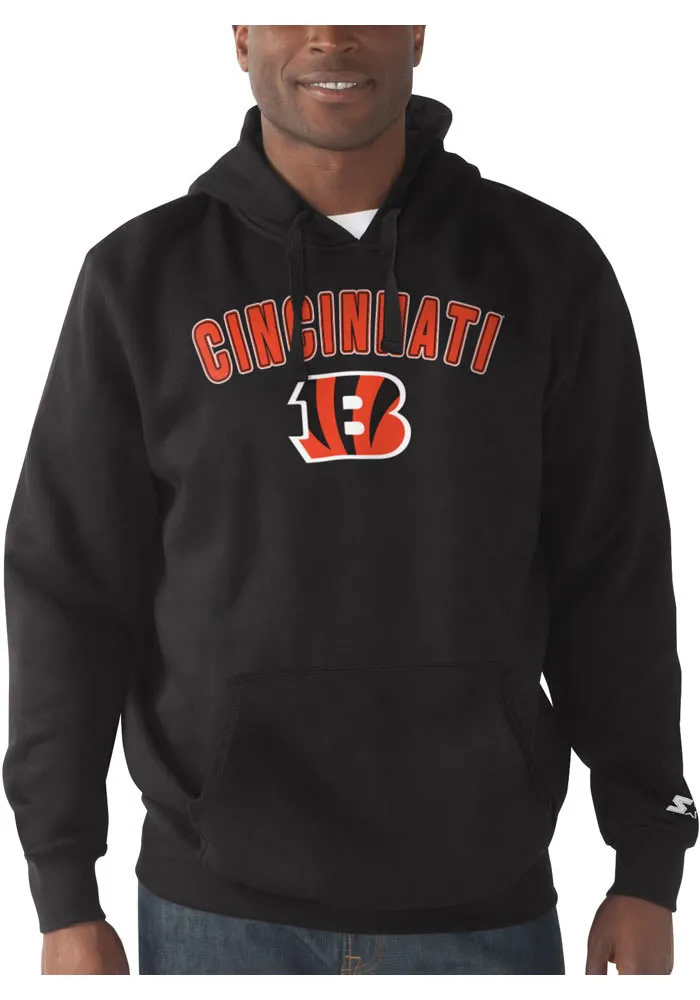 Starter Cincinnati Bengals Mens ARCH NAME Long Sleeve Hoodie