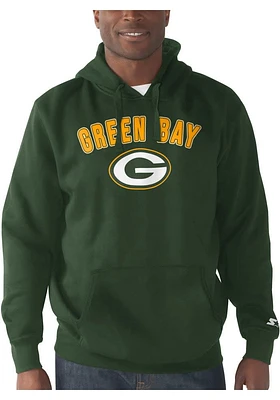 Starter Green Bay Packers Mens ARCH NAME Long Sleeve Hoodie